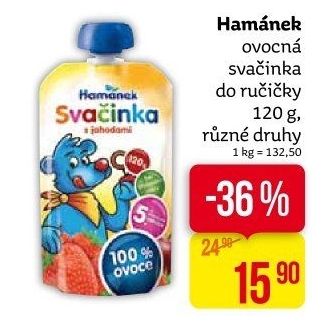 Ovocná kapsička Svačinka Hamánek