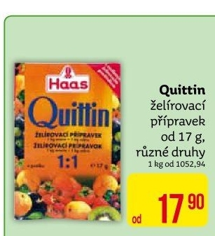 Želírovací cukr Quittin Haas
