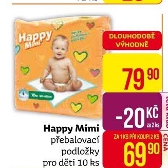 Podložky přebalovací Happy Mimi