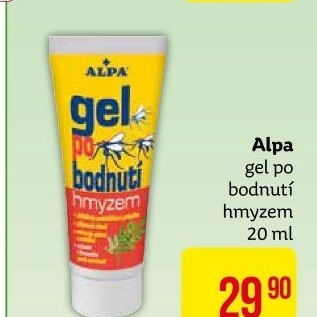 Gel po bodnutí hmyzem Alpa