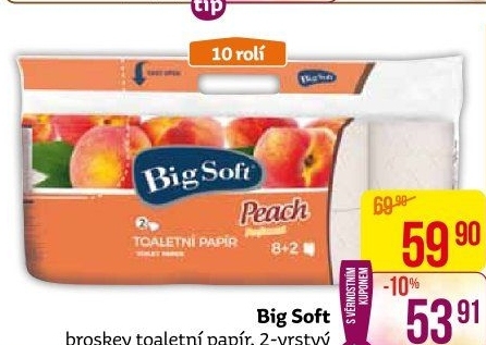 Toaletní papír 2vrstvý Big Soft