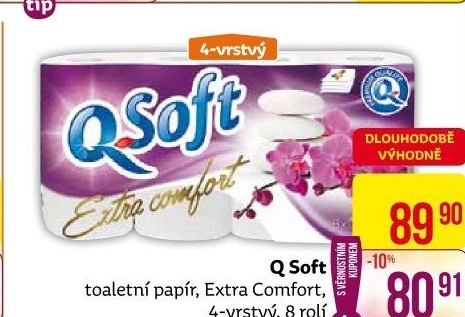 Toaletní papír 4vrstvýQ soft