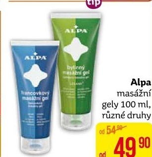 Gel masážní Alpa