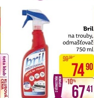 Odmašťovač na trouby Brill Proffesional