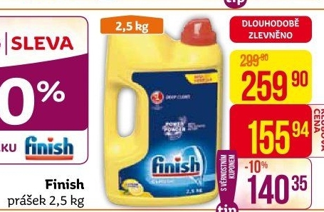 Prášek do myčky Finish