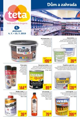 akční leták Teta drogerie 4.7.2019-15.7.2019