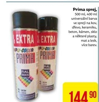 Barvy ve spreji Prima