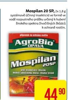 Přípravek insekticid prášek Mospilan 20 SP AgroBio