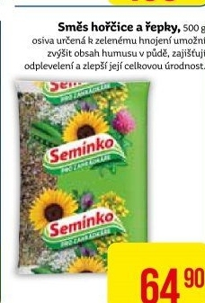 Osivo směs hořčice a řepky Semínko