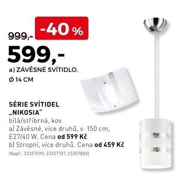 Série svítidel NIKOSIA