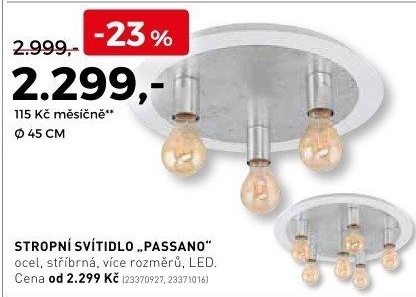 Stropní svítidlo PASSANO