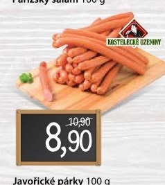 Párky javořické Kostelecké uzeniny