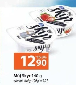 Dezert zakysaný ochucený Můj Skyr 0% Milko