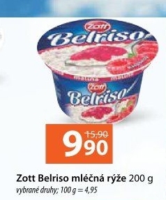 Mléčná rýže Belriso Zott