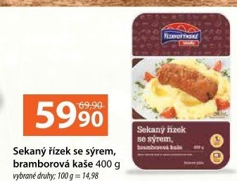 Řízek sekaný se sýrem a bramborovou kaší Vltavotýnské lahůdky