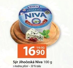 Sýr Niva Jihočeská 50% Madeta