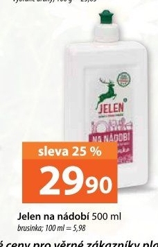 Prostředek na nádobí Jelen
