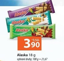 Trubičky bez lepku Alaska