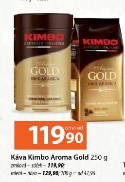 Zrnková káva Kimbo Aroma Gold