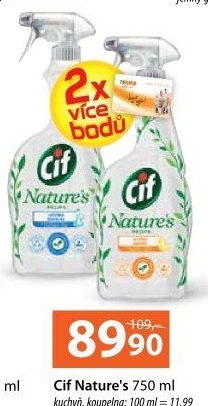 Čistič kuchyně Nature Cif