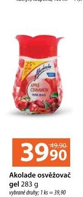 Osvěžovač vzduchu gel Akolade