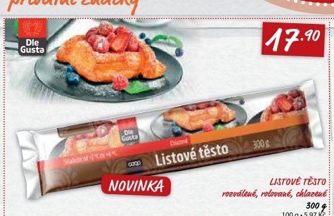 Těsto listové Dle Gusta