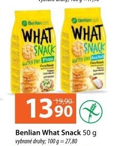 Snack kukuřičný bez lepku Benlian Food