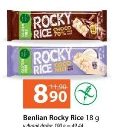 Rýžová tyčinka Rocky Rice Benlian Food