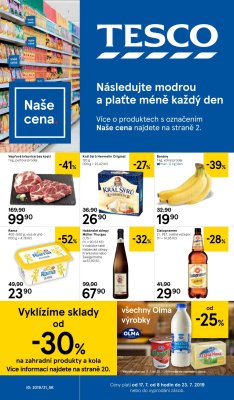 akční leták Tesco 17.7.2019-23.7.2019
