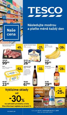 akční leták Tesco 17.7.2019-23.7.2019