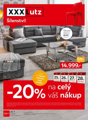 akční leták XXXLutz 22.7.2019-4.8.2019