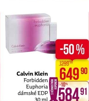 Parfémovaná voda dámská Euphoria Forbidden Calvin Klein