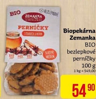 Perníčky bez lepku Biopekárna Zemanka