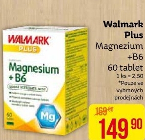 Doplněk stravy Magnézium + B6 Plus Walmark