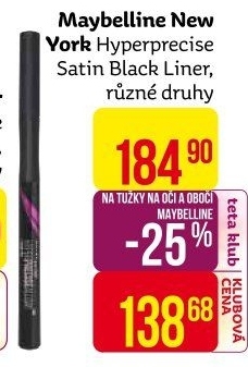 Oční linky ve fixu Hyper Precise Satin Maybelline