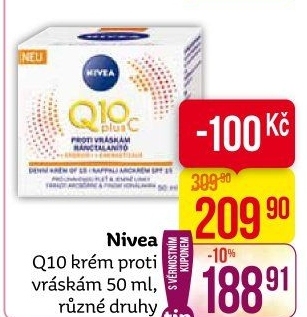 Krém pleťový proti vráskám Q10 Nivea