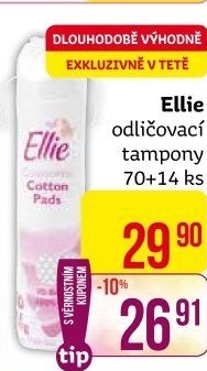 Odličovací tampony Ellie
