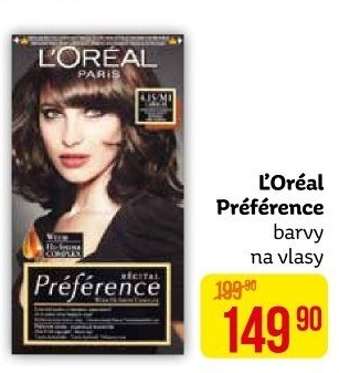 Barva na vlasy Préférence L'