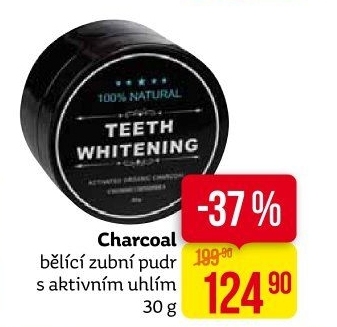 Bělící pudr na zuby Charcoal