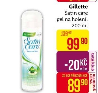 Gel na holení dámský Satin Care Gillette