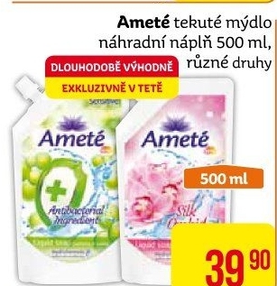 Tekuté mýdlo Ameté- náhradní náplň