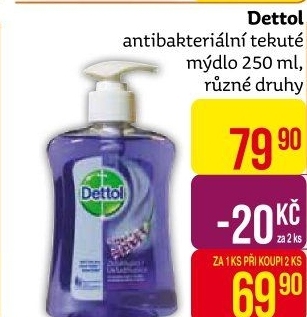 Tekuté mýdlo antibakteriální Dettol