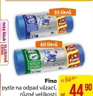 Zatahovací pytle na odpadky 35 l Fino