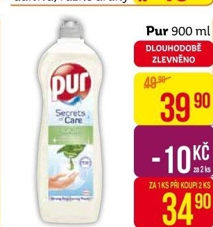 Prostředek na nádobí Pur
