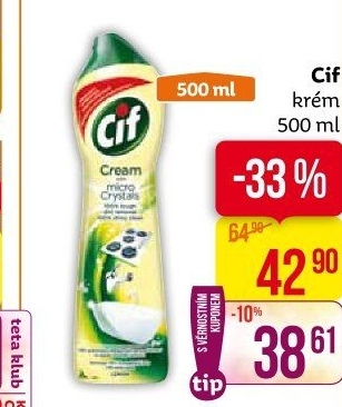 Krémový čistič Cif Cream