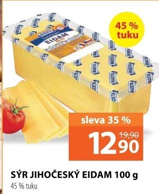 Sýr Eidam Jihočeský 45% Madeta