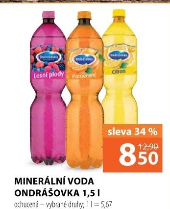 Voda ochucená Ondrášovka