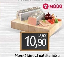 Paštika játrová písecká Maso uzeniny Písek