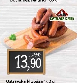 Ostravská klobása Kostelecké uzeniny