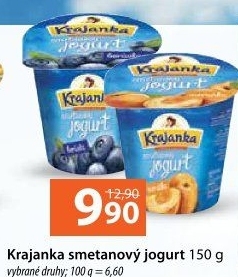 Jogurt smetanový ochucený Krajanka